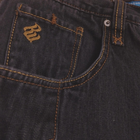 Rocawear men's sz 34 straight leg gray distressed denim jeans made in Hong Kong - Picture 10 of 10